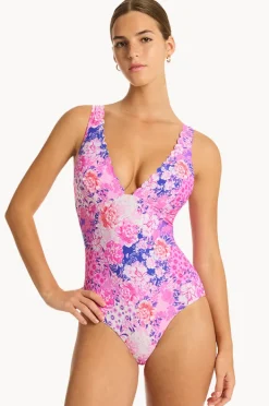 Women Sea Level Fiesta Longline Tri One Piece