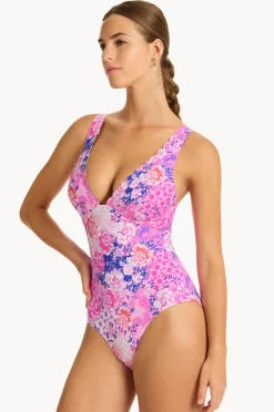 Women Sea Level Fiesta Longline Tri One Piece