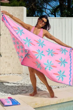 Women Annabel Trends Fiesta Palm Sand Free Towel