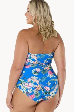Women Capriosca Florida Twist Bandeau One Piece