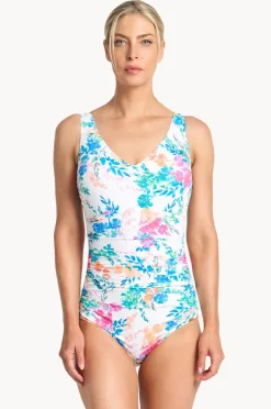 Women Jantzen Fresia F/G Cup Multi Ruched One Piece