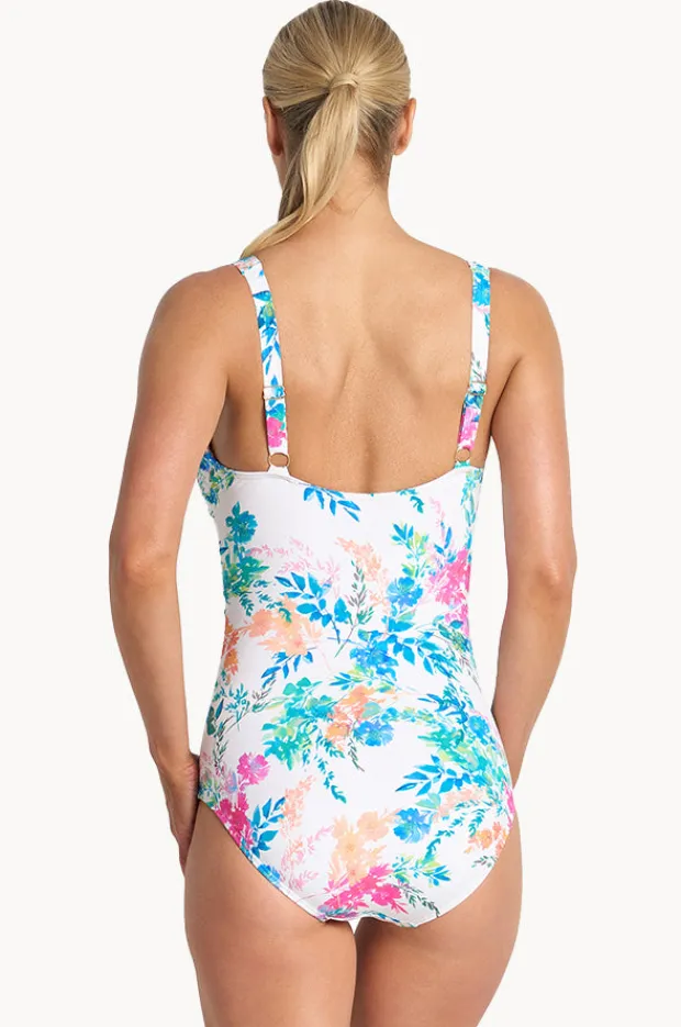 Women Jantzen Fresia F/G Cup Multi Ruched One Piece