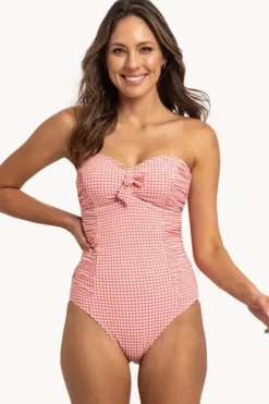 Women Sunseeker Gidget Ruched Bandeau One Piece