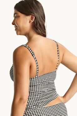 Women Panache Gingham Iris F Cup Balconette Singlet