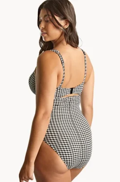 Women Panache Gingham Paloma F Cup Balconette One Piece