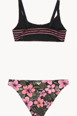 Roxy Girls Active Floral Bralette Set