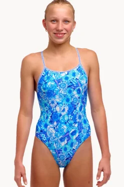Funkita Girls Bloom Shakalaka Diamond Back One Piece