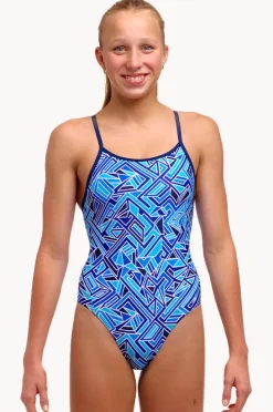 Funkita Girls Bits Diamond Back One Piece