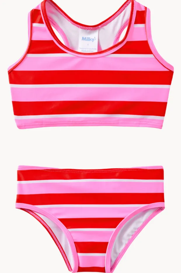 Milky Girls Candy Stripe Crop Set