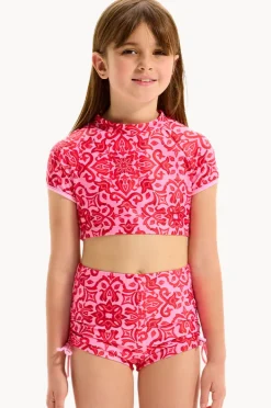 Seafolly Girls Girls Capri Tile Suntop Set
