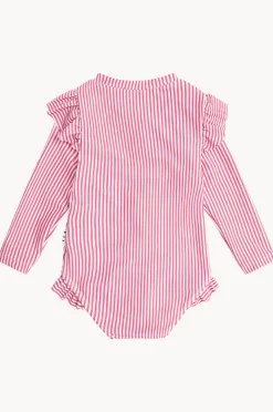 Huxbaby Girls Pie Stripe Frill Sunsuit