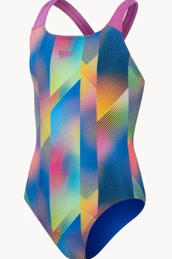 Speedo Girls Digital Allover Powerback One Piece
