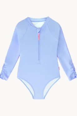 Seafolly Girls Girls Essentials Long Sleeve Sunsuit