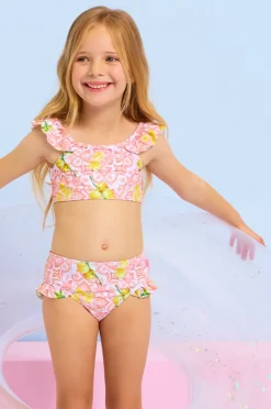 Seafolly Girls Girls Tile Crop Set
