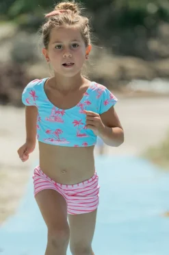 Snapper Rock Girls Lighthouse Island Crop Suntop Set