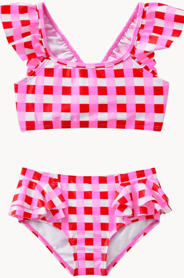 Milky Girls Lollipop Check Crop Set