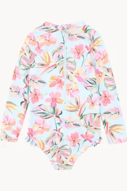 Minihaha Girls Lou Long Sleeve Sunsuit