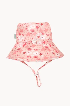 Acorn Girls Love Heart Broad Brim Bucket Hat
