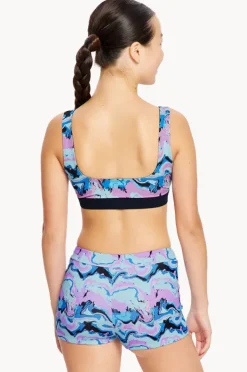 Modibodi Girls Marble Reversible Crop Set