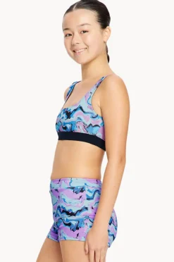 Modibodi Girls Marble Reversible Crop Set