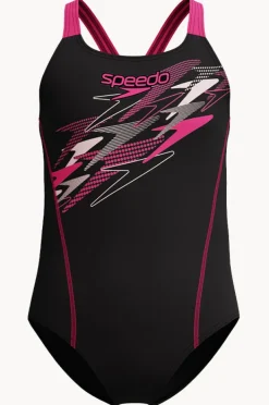 Speedo Girls Medley Logo Medalist One Piece