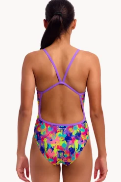Funkita Girls Mess Match Single Strap One Piece