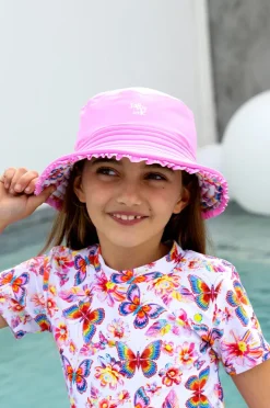 Salty Ink Girls Miss Aloha Reversible Sunhat