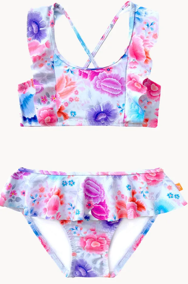 Salty Ink Girls Miss Frill Crop Set