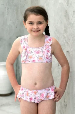 Salty Ink Girls Miss Rosie Frill Crop Set