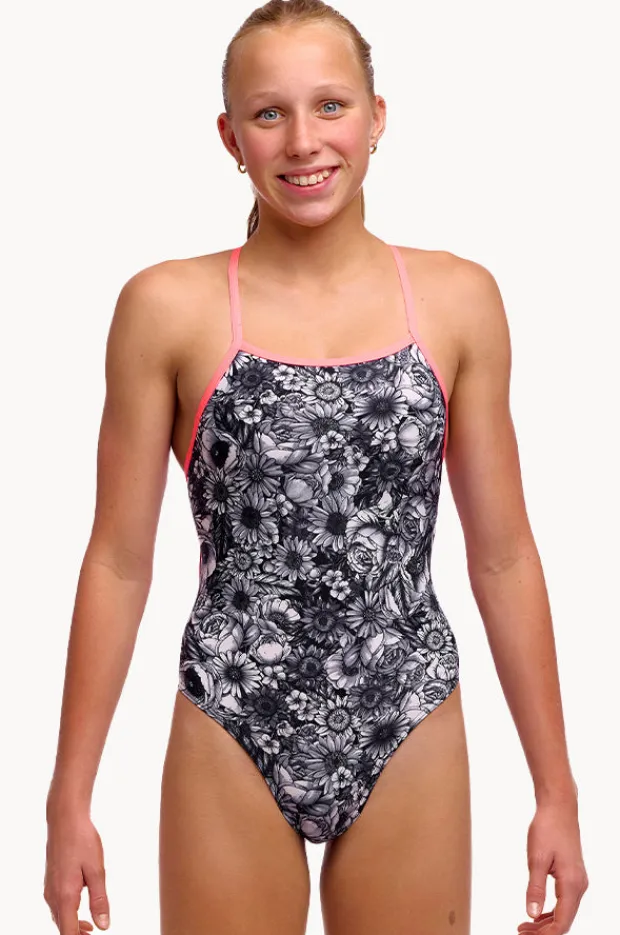 Funkita Girls Nights Rose Tie Me Tight One Piece
