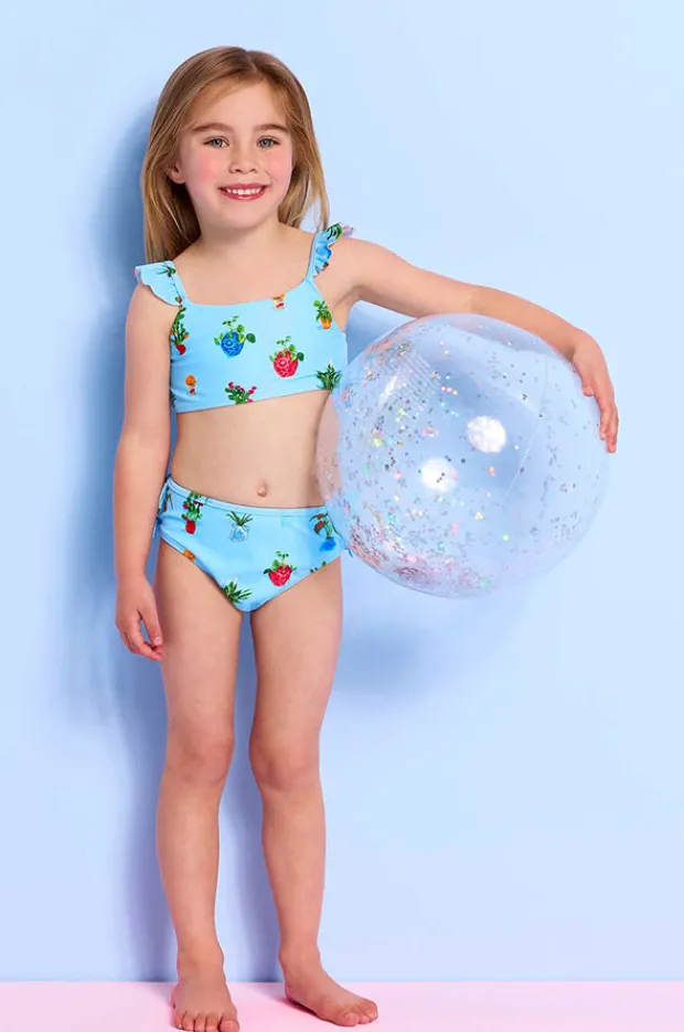 Seafolly Girls Girls Playa Bonita Frill Crop Set