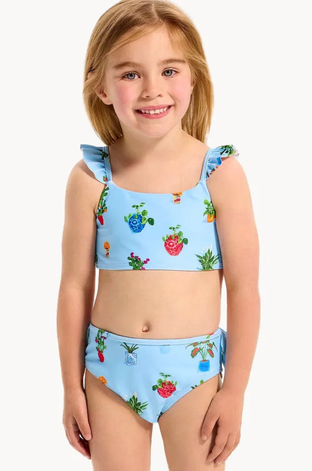 Seafolly Girls Girls Playa Bonita Frill Crop Set