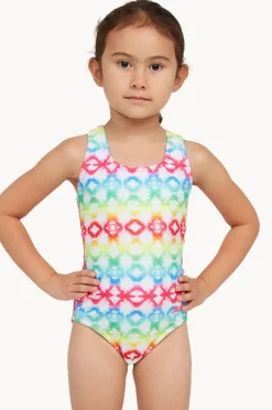 Zoggs Girls Rainbow Haze Action Back One Piece