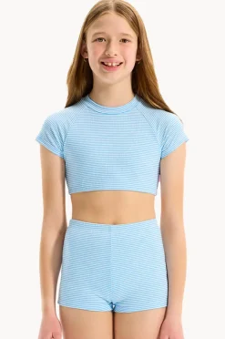 Seafolly Girls Girls Seersucker Stripe Suntop Set