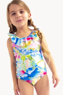 Seafolly Girls Girls Surrealism Frill One Piece