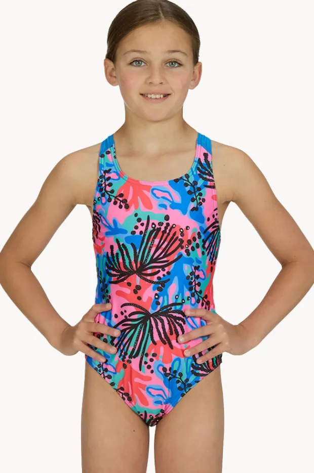 Zoggs Girls Sway Flyback One Piece
