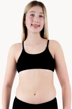 Base Swim Girls Textured Scoop Crop