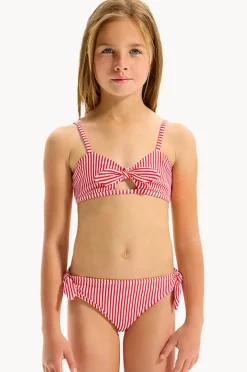 Seafolly Girls Girls Textured Stripe Tie Bralette Set