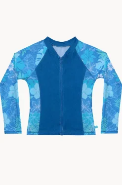 Salty Ink Girls Tropicana Long Sleeve Suntop