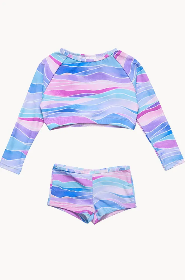 Snapper Rock Girls Water Hues Crop Suntop Set