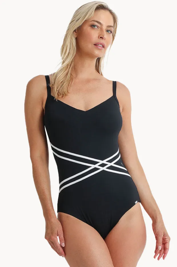Women Jantzen Heritage Classics F/G Cup Taping One Piece
