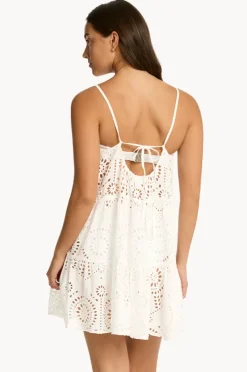 Women Sea Level Ibiza Tie Back Short Sundress