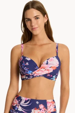 Women Sea Level Indochine D/DD Cup Cross Front Bra