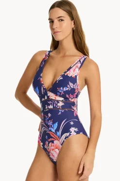 Women Sea Level Indochine Spliced One Piece