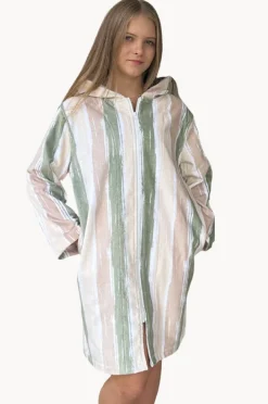 Women Back Beach Co Island Hooded Towelling Robe M/L