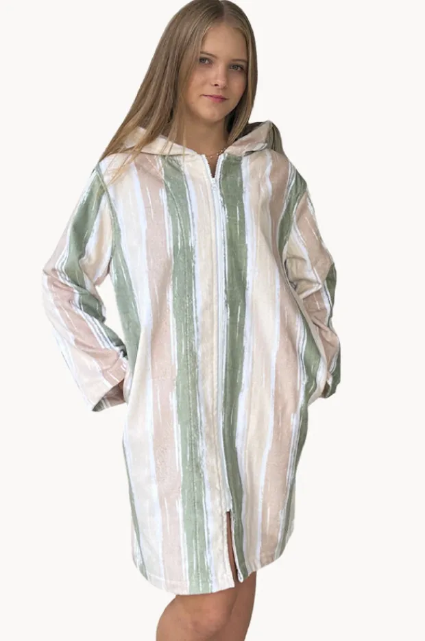 Women Back Beach Co Island Hooded Towelling Robe M/L