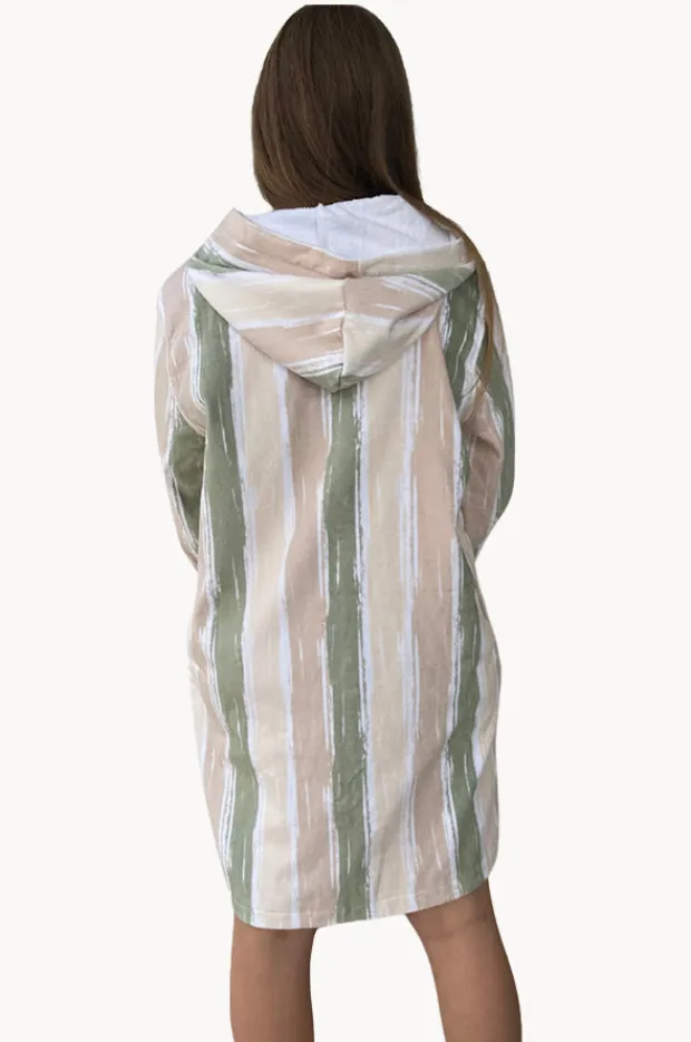 Women Back Beach Co Island Hooded Towelling Robe M/L