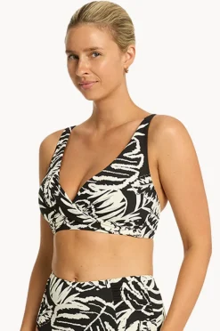 Women Sea Level Jungle Book Cross Front Bra