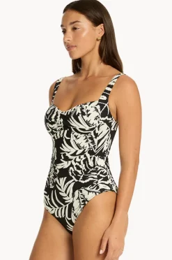 Women Sea Level Jungle Book Twist Front One Piece