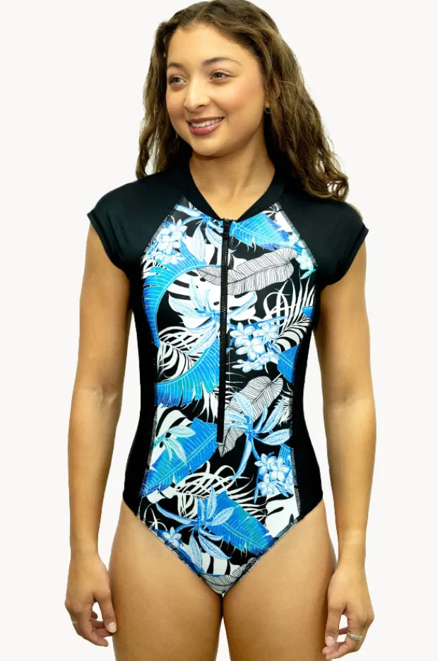 Women Salty Ink Kailani Reef Short Sleeve Sunsuit